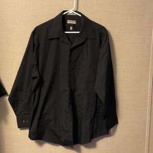 Van Heusen Black Dress Shirt